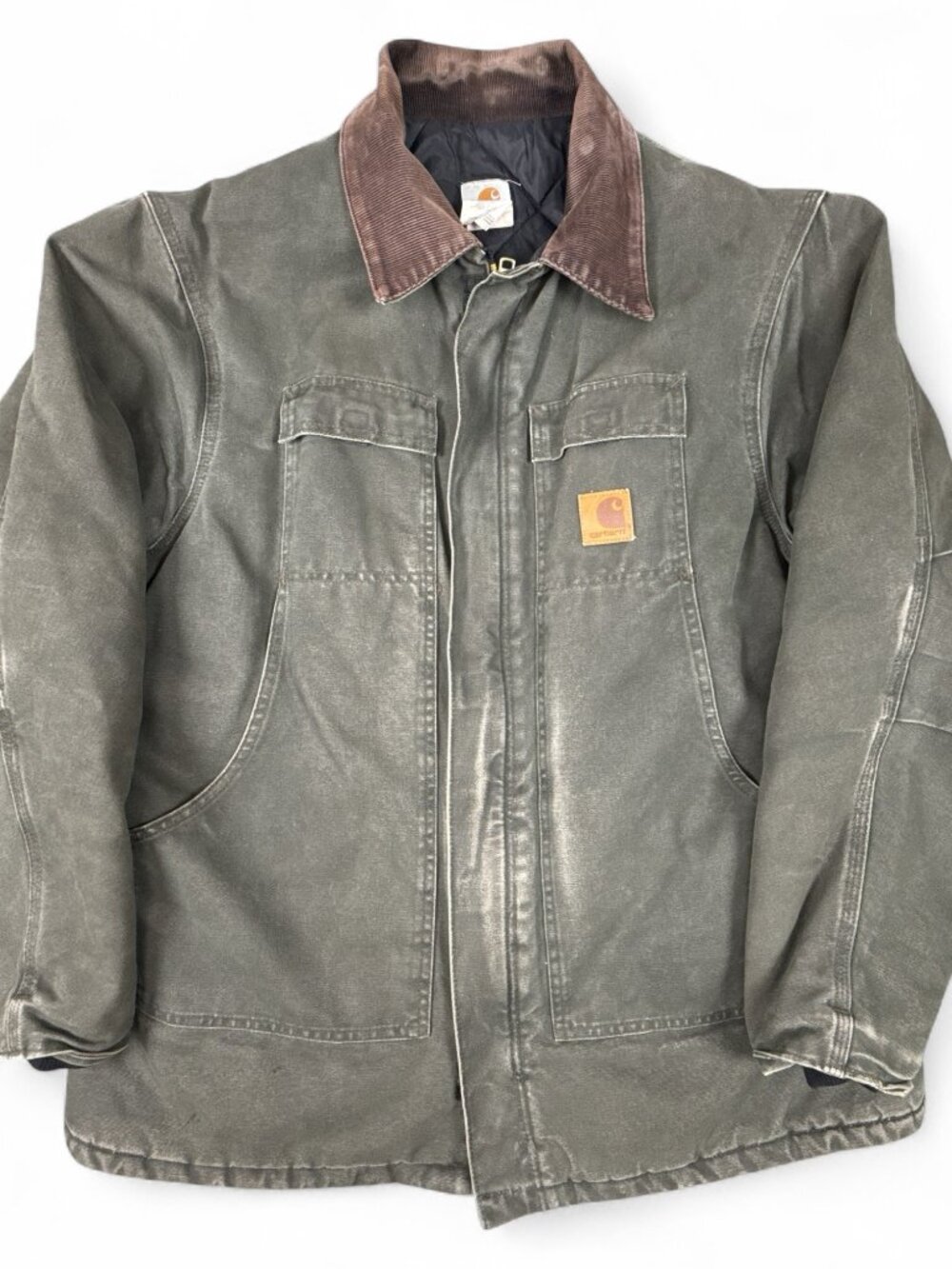 Carhartt C26 MOS Arctic Quilt Lined Duck Jacket Moss Green XL USA